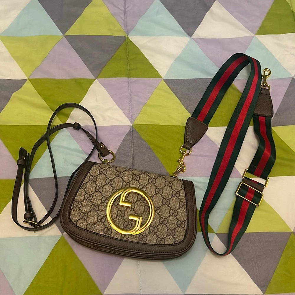 Designer Inspired Crossbody Bag with 2 straps MC